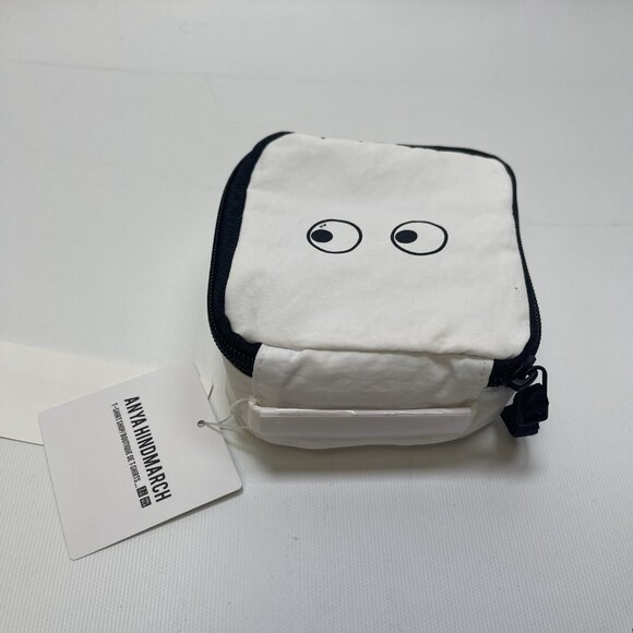 Anya Hindmarch × Uniqlo Mini Square Pouch (White) – Small Size, New with Tags - Picture 3 of 9